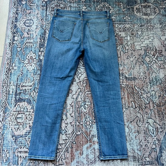 Hudson Holly High-Rise Skinny Jeans Size 30 Ripped Knee Distressed Ankle Length - Picture 7 of 9